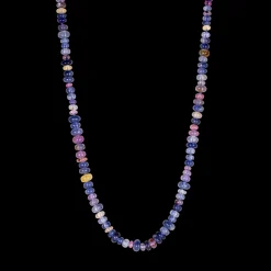 Mixed Sapphire Bead Necklace