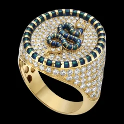 Nouvelle Serpent Jumbo Signet Ring