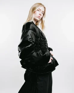 Nylon Twill Bomber Jacket