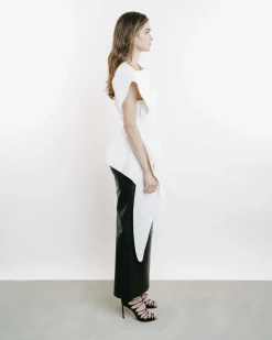 Operate Leather Pencil Skirt