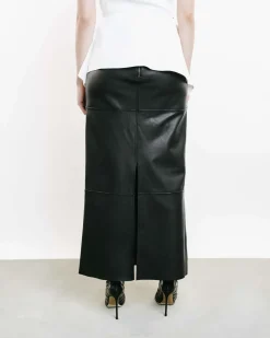 Operate Leather Pencil Skirt