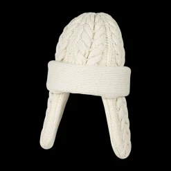 Padded Ear Muffin Cable-Knit Hat