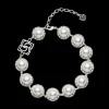 Pearl & Crystal Link Necklace