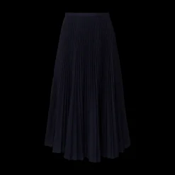 Pleated High Waist Midi Skirt