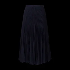 Pleated High Waist Midi Skirt