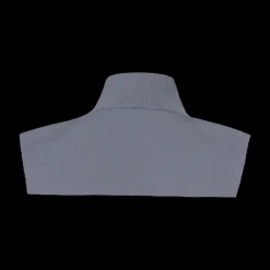 Ribbed High-Neck Plastron