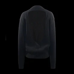 Ribbed Open-Back Sweater