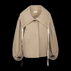 Rolled Collar Oversized Jacket