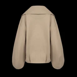 Rolled Collar Oversized Jacket