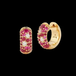 Ruby Tidepool Huggie Hoops