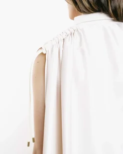 Satin Split Sleeves Top