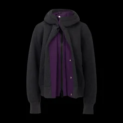 Sponge Sweat x Grosgrain Layered Zip-Up Hoodie