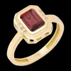 Stones of Wisdom Octagon Garnet Ring