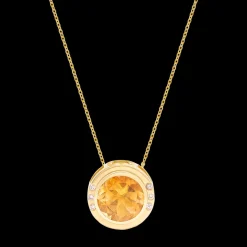 Stones of Wisdom Round Citrine Necklace