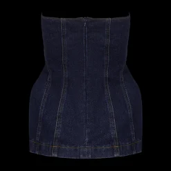 Strapless Denim Corset
