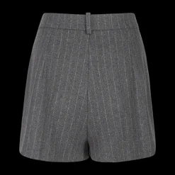 Striped Wool Tailored Shorts