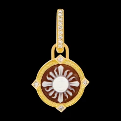 The Sun Cameo Earrings (Pair)