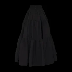 Tiered Maxi Skirt Black