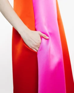 Two-Tone Midi Dress