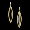 Ulaini Long Marquis Diamond Earrings