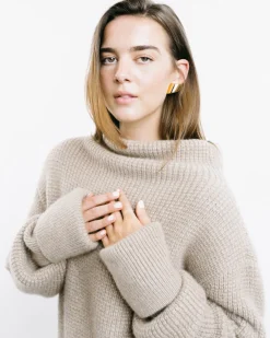 Vague Rose Gold Clip-On Earrings