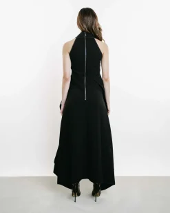 Varsity Draped Midi Dress