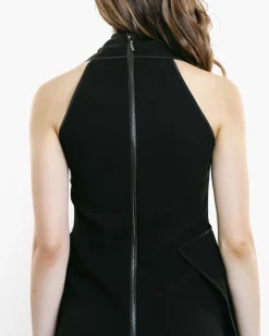 Varsity Draped Midi Dress