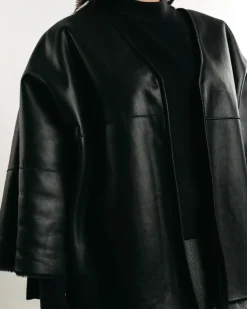 V-Neck Shearling Jacket